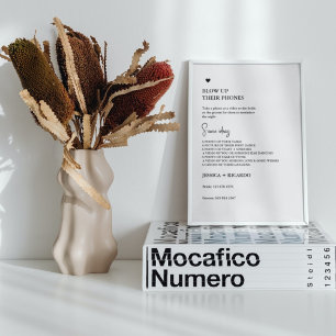 Poster Moderne minimal faire sauter leur téléphone photo 