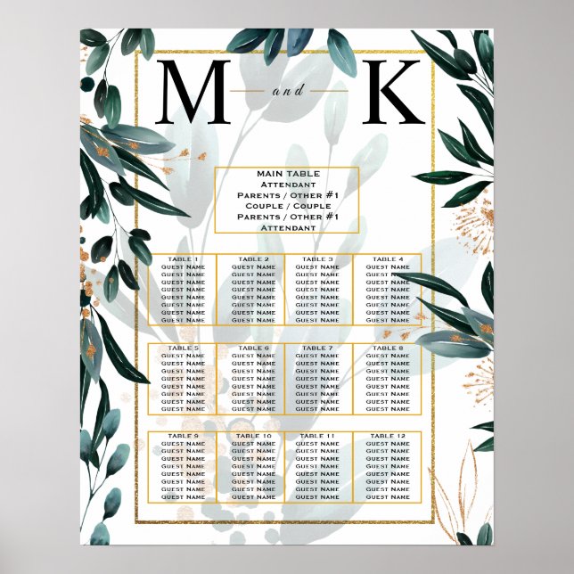Poster Moderne minimaliste 🤵 élégant Mariage simple (Devant)