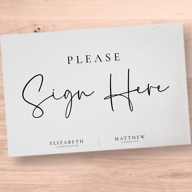 Poster Moderne minimaliste Élégant Mariage simple (Créateur téléchargé)