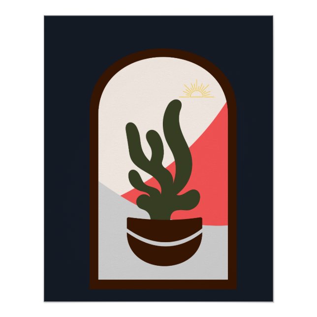 Poster moderne moderne classique Boho brillant (Devant)