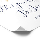 Moderne Nautique | Panneau de Cupcake de Mariage F