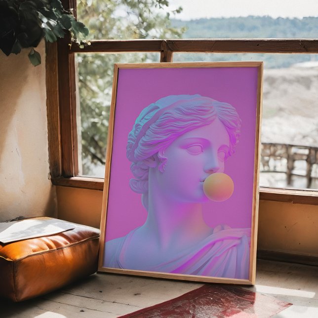 Poster moderne rose et violet Pop Art Vénus (Créateur téléchargé)