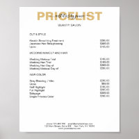 Poster moderne Simpel Preishear