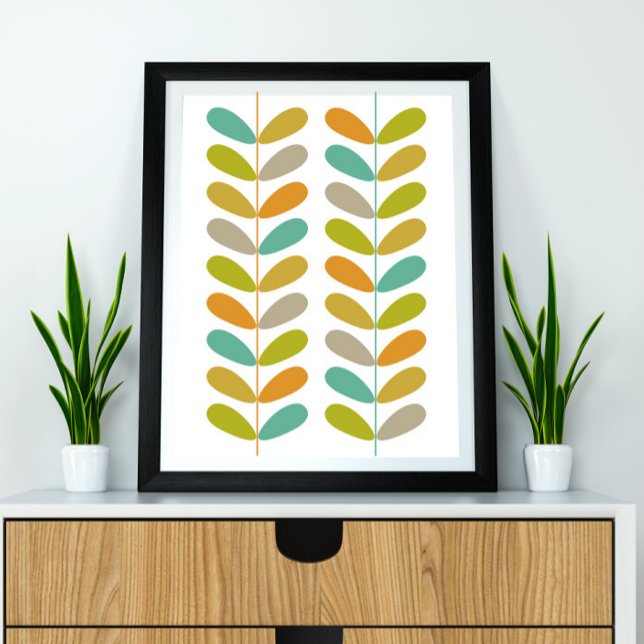 Poster moderne style Buds du milieu du siècle - Co (Créateur téléchargé)