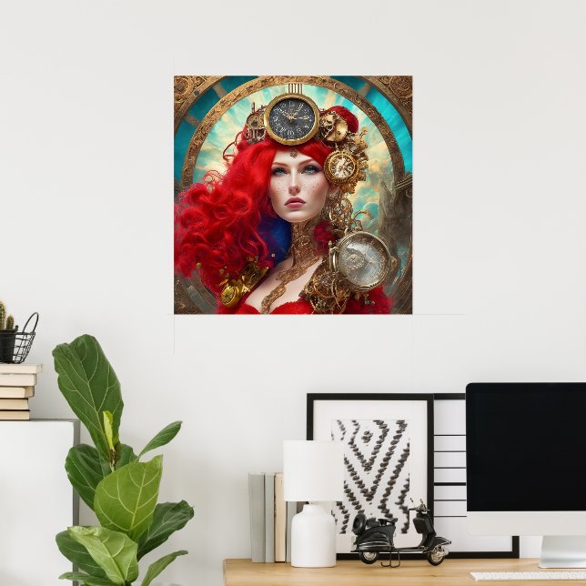 Poster moderne unique Steampunk (Bureau à domicile)