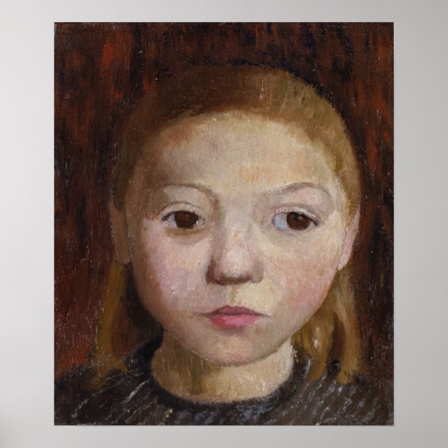 Poster Modersohn-Becker - Chef D'Une Fille (Devant)