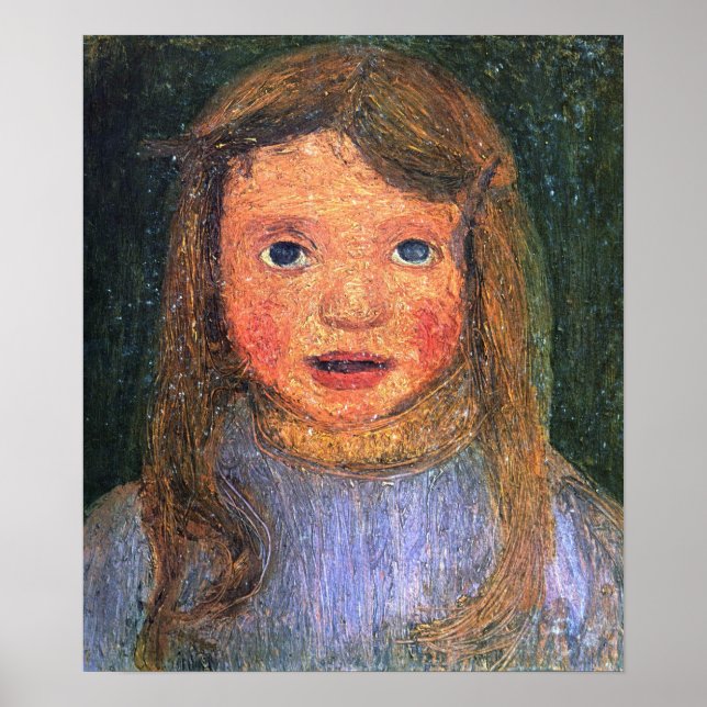 Poster Modersohn-Becker - Chef D'Une Petite Fille (Elsbet (Devant)