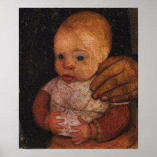 Poster Modersohn-Becker - Enfant avec la main de sa mère