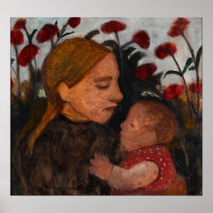 Poster Modersohn-Becker - Girl With Child