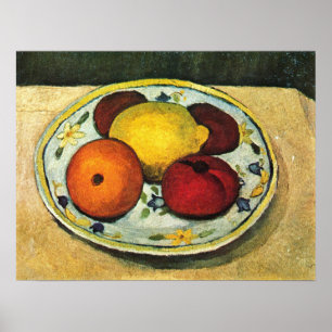 Poster Modersohn-Becker - Nature morte au citron orange