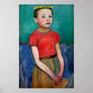 Poster Modersohn-Becker - Portrait De La Fille Italienne
