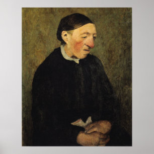 Poster Modersohn-Becker - Vieille Femme Avec Mouchoir
