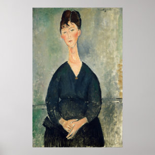 Poster Modigliani - Chanteuse de Café 1917