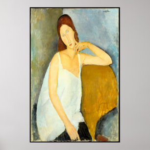Poster Modigliani Femme aux cheveux roux imprimé modernis