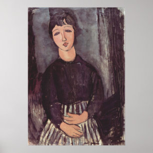 Poster Modigliani femme en noir Art moderne Imprimer
