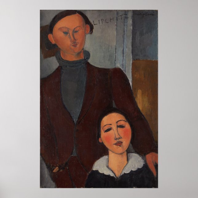 Poster Modigliani - Jacques et Berthe Lipchitz 1917 (Devant)