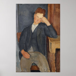 Poster Modigliani - Le jeune apprenti 1918