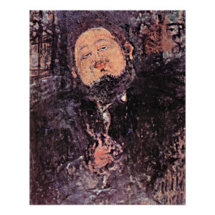 Poster Modigliani - Portrait de Diego Rivera