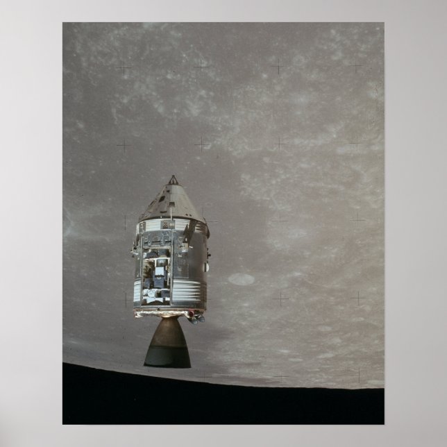 Poster Module de service de commande Apollo 15 au-dessus  (Devant)