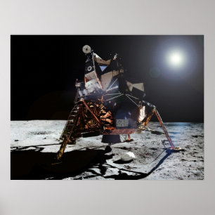 Poster Module lunaire Apollo 11 "Aigle" sur la Lune