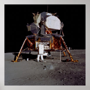 Poster Module lunaire Apollo 11 "Aigle" sur la Lune