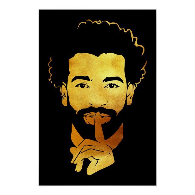 Poster Mohamed Salah, le footballeur du roi égyptien (Devant)