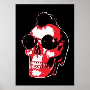 Poster Mohawk Skull