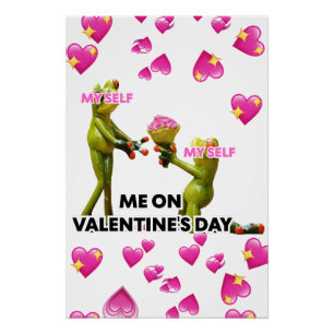 Poster Moi à la Saint-Valentin, moi-même