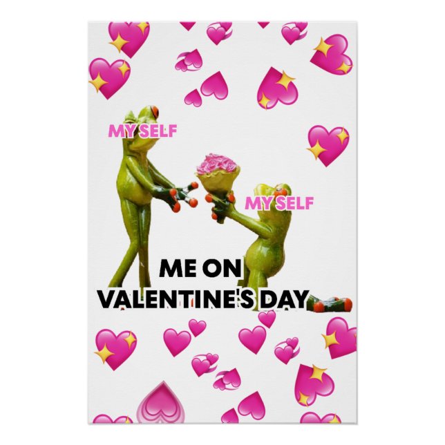Poster Moi à la Saint-Valentin, moi-même (Devant)