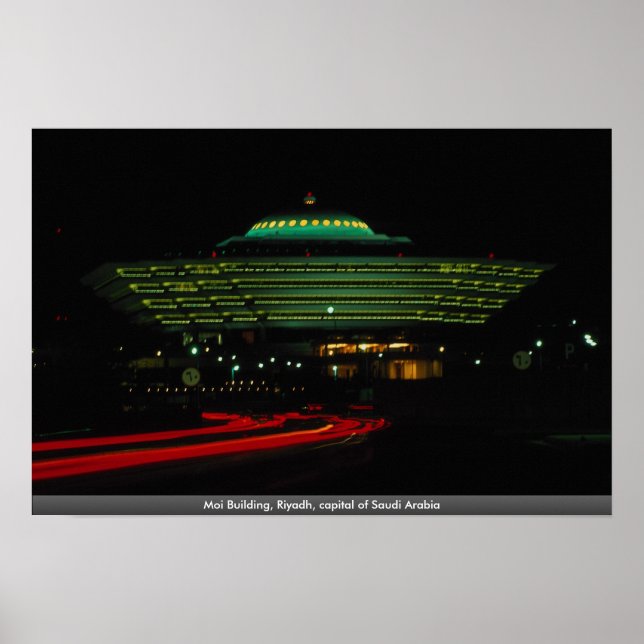 Poster Moi Building, Riyadh, capitale de l'Arabie Saoudit (Devant)