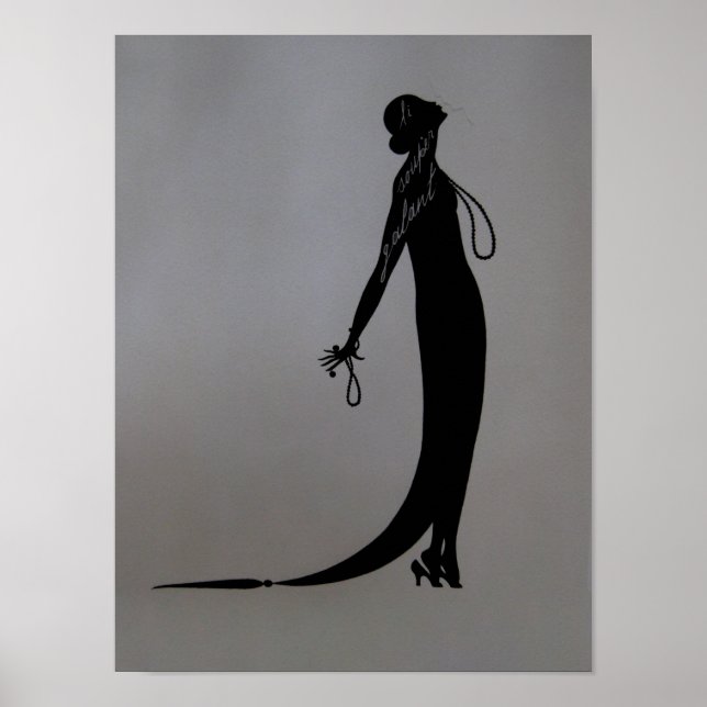 Poster Moi Fashion Plate CANVAS & TAZE OPTIONS - (Devant)