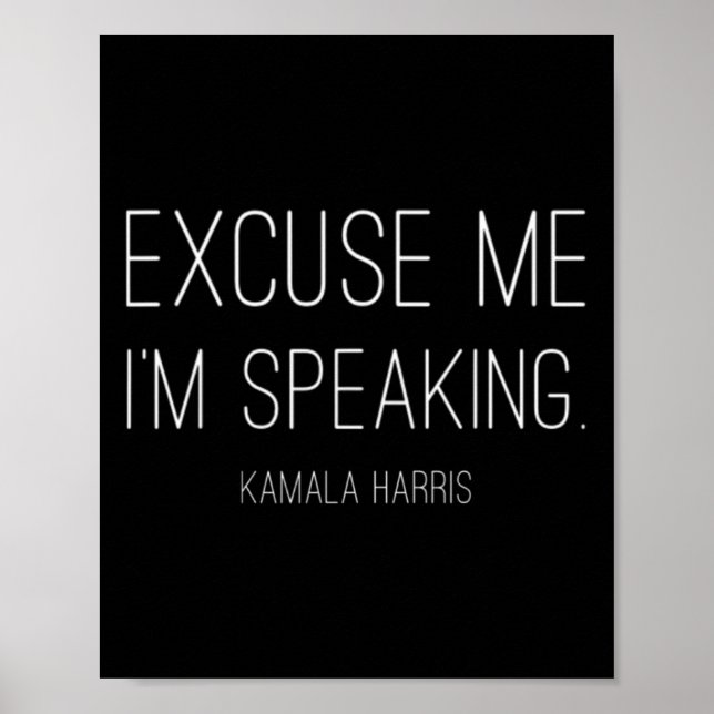 Poster Moi Je parle amusant Kamala Harris Joe Biden Cadea (Devant)