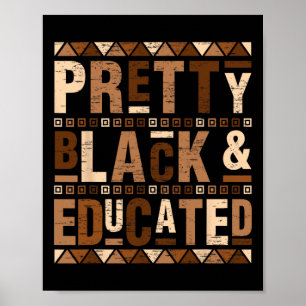 Poster Moi, noire et éduquée, je suis la forte Africaine