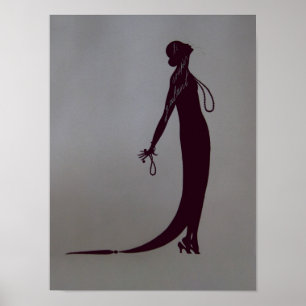 Poster Moi Plaque de mode ~ Art Nouveau Vintage