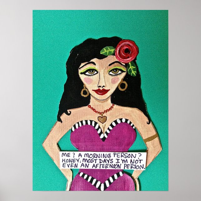 POSTER - "MOI ? UNE PERSONNE DU MATIN ?" (Devant)