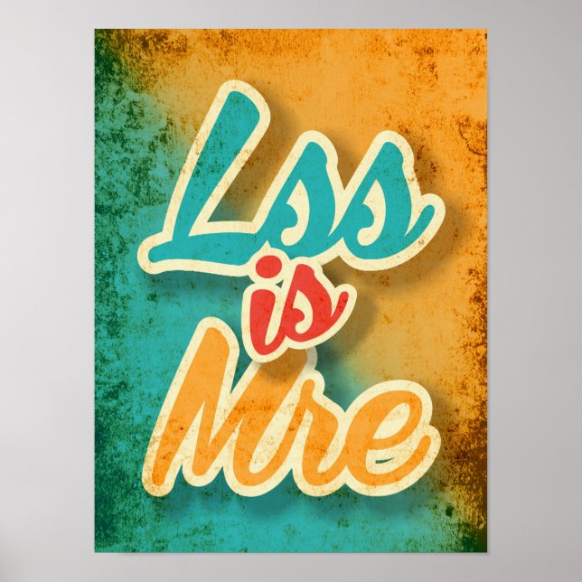 Poster Moins c'est Mieux (Devant)