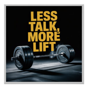 Poster Moins de parole, plus d'action