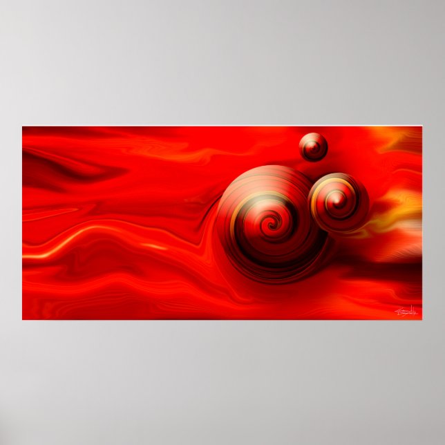 Poster Moiré Spin (Devant)