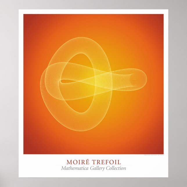 Poster Moire Trefoil (Devant)