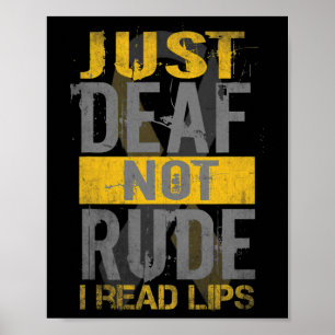 Poster Mois De La Sensibilisation Sourd Juste Pas Rude Sa