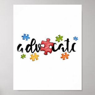 Poster Mois de l'autisme Journée mondiale de la Sensibili