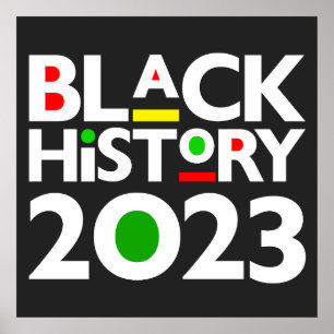 Poster Mois de l'histoire des Noirs 2023 Melanin Sista Br