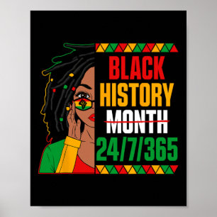 Poster Mois de l'histoire des Noirs 247365 Fille aux lock