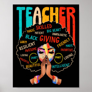 Poster Mois de l'histoire des Noirs Afro-Africains Enseig