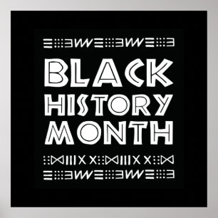 Poster Mois de l'histoire des Noirs Conception graphique 