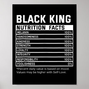 Poster Mois de l'histoire des Noirs Faits nutritionnels B