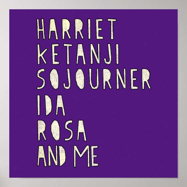 Poster Mois de l'histoire des Noirs, fameuses dirigeantes (Devant)