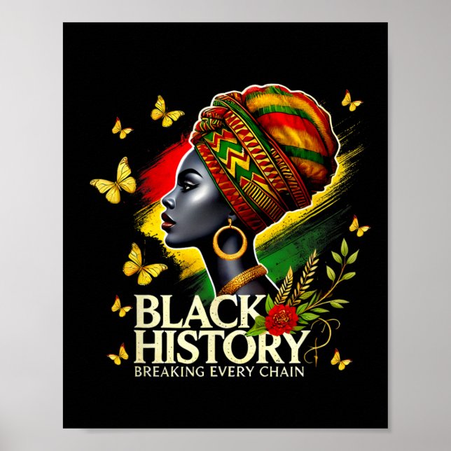 Poster Mois de l'histoire des Noirs Femmes Histoire des N (Devant)