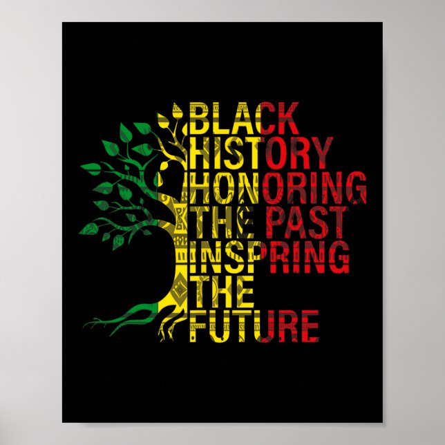 Poster Mois de l'histoire des Noirs honorant le passé Ins (Devant)