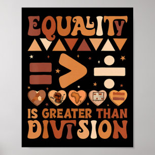 Poster Mois de l'histoire des Noirs L'égalité est plus gr